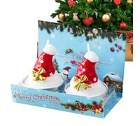 Candle,2X Holiday Candles Set Stocking Hat - Festive Aesthetic Craft Candlelight Dinner Table Decor for Winter Holiday