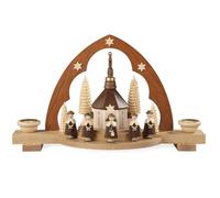 Candle arch choir pointed arch natural (LxWxH): 30x10x18cm NEW