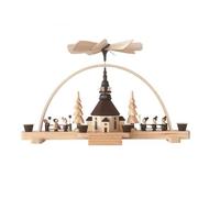 Candle Arch Pyramid 25 Cm Light Arch Erzgebirge NEW Seiffen Pyramid
