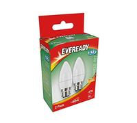 Eveready LED Candle Bc B22 Warm White 3000k Pack of 2 6w