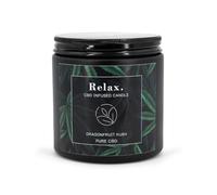 Candle-Brothers CBD Scented Candle in Glass with Lid | Dragon Fruit Kush | Scented Candle for Relaxation | Relax Candle in Glass | Gift for Friends & Family | Scented Candle Soy Wax