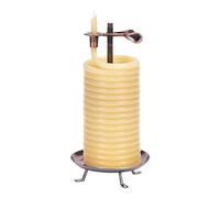 Candle by the Hour 80-Hour Citronella Candle, Eco-Friendly Natural Beeswax with Cotton Wick,Yellow