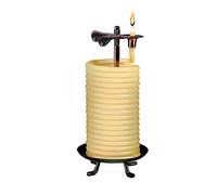 Candle by the Hour 80-Hour Vertical Candle, Eco-Friendly Natural Beeswax with Cotton Wick