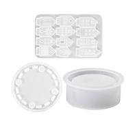 Candle Candle Holder Mold, Hollow House Design | Resin Mold For Candle Holders, For DIY Lovers, Rustic Decoration, Christmas, Resin Candle Holder, Crafts, Creation