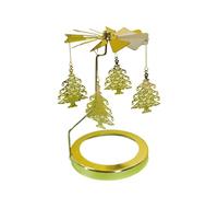 Candle Carousel Spinner Christmas - Stainless Steel Candle Holder | Gold Snowflake Tealight Holder, Christmas Candles Spinner for Holiday Birthday Party Table Centerpiece Home Decoration