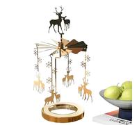 candle carousel spinner, stainless steel Rotary Lights Candle Holder, Portable Rotating candle tray, Decorative Spinning Candle Holder lamp For Home Decor
