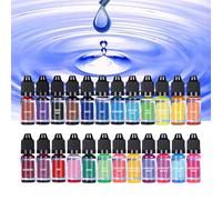 Candle Coloring Dye Kit - Liquid Wax Pigment Collection, Vibrant Craft Tint Bottles, Portable Handmade Art Making Solution | 18 24 Shades for Lip Gloss Epoxy Resin Nail polishSoap Cosmetic Decoration