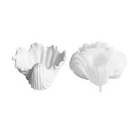 Candle Cup Mold - Sea Shell Plaster Mould | Conch Shell Concrete Flowerpot Silicone Mold Candle Jar Storage Tray Resin Mould Plaster Cement Clay Mold
