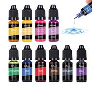 Candle Dye, 10 Colors Candle Colour Dye, Highly Concentrated Oil-Based Liquid Wax Dyes for Candles Making