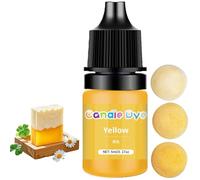Candle Dye,Candle Colour Dye,Based Liquid Wax D/yes for Can/dle Making Supplies,Vivid Cand/le Colour D/ye,Natural Highly Concentrated Oil-Based Liquid Dy/ES,Soap Coloring Bath Bomb Color Dy/e(Yellow)