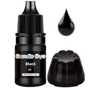 Candle Dye,Candle Colour Dye,Based Liquid Wax D/yes for Can/dle Making Supplies,Vivid Cand/le Colour D/ye,Natural Highly Concentrated Oil-Based Liquid Dy/ES,Soap Coloring Bath Bomb Color Dy/e(Black)