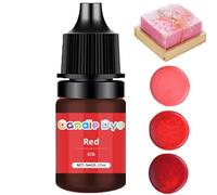 Candle Dye,Candle Colour Dye,Based Liquid Wax D/yes for Can/dle Making Supplies,Vivid Cand/le Colour D/ye,Natural Highly Concentrated Oil-Based Liquid Dy/ES,Soap Coloring Bath Bomb Color Dy/e(Red)