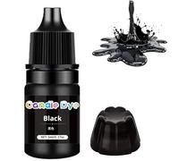 Candle Dye,Liquid Candle Dye for Soy Wax,Wax Dye for Making Candles - Highly Concentrated Wax Colouring for Candle Making,Concentrated Soap Colourant for Bath,Handmade Soaps, Slime, Craft#Black