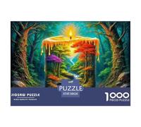 Candle Forest 1000 Piece Nature Jigsaws Puzzles for Adults And Kids Family Puzzle Educational Games 1000 Pieces Fun, Challenging & Brainteasing Adults Jigsaw Puzzle for Women, Gifts for Men 38x26cm/10