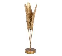 Candle Holder 15 x 15 x 58 cm Gold Glass Metal