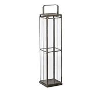 Candle Holder 16 x 16 x 74 cm Gold Glass Metal