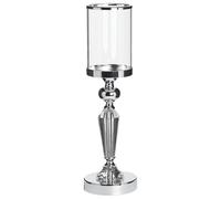 Candle Holder BONAO 42 cm Glass Silver