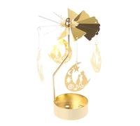 Candle Holder Candle Holder Rotating Spinning Carousel Tea Light Home Dinner Wedding Bar Party(Color 2)
