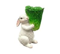 Candle Holder Easter Bunny Sculpture Resin Medium Rustic Vintage Candle Holder Polyresin Candle Holder with Detailed Design Table Decoration with Holiday Accent Use a