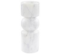 Beliani Candle Holder Ioannina Stone 20 Cm White