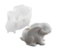 Candle Holder Making Mould - Silicone Mould for Easter Bunnies - for Epoxy Resin, for Easter Decorations for the Home Crafts Concrete Art and Manual Activities