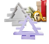 Candle Holder Making Moulds, Resin Molds for Candle Holders,Christmas Tree Shape Silicone Candlestick Making Mould | Handmade Candlestick Molds for Manufactura