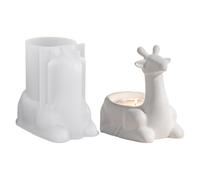 Candle Holder Mold - Christmas Deer Aromatherapy Candle-Making Molds - Easy Release Crafts Maker Aid for Plaster Clay Soap Cement Home Decoration Handmade Projects