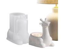 Candle Holder Molds for Resin,Christmas Deer Aromatherapy Candle-Making Molds - Multi-Purpose Crafts Making Aid for Plaster Clay Wax Cement Creative Handmade Projects