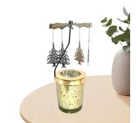 Candle Holder - Moon Cat Carousel Ornament, Decorative Rotary Tealight Display | Stylish Reflective Design Adds Warm Ambience During Evenings Holidays Or Romantic Dinners And Enhances Modern