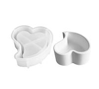 Candle Holder Mould | Heart Shape for Candle Cups Cast Silicone Mould, Tool with Easy Demoulding and Craft Supplies for Epoxy Resin