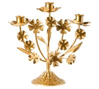 Beliani Candle Holder RAMADA Metal 25 cm Gold, Gold