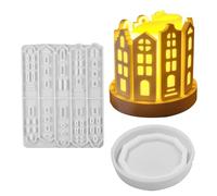 Candle Holder Resin Mold, Silicone Mould for Home - Silicone Resin Concrete Cement Mould - Silicone Mould for Resin Crafts for Ornaments, Candles, Sculptures