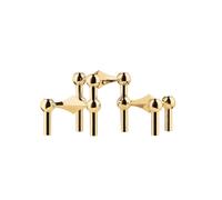 Candle Holder Set of 3 Solid Brass