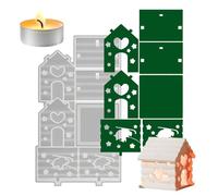 Candle Holder Shapes, Silicone Christmas Candle Holder Moulds, Reusable Home Decor for Wax, Plaster, Fondant, Chocolate, Bedroom, Study, Office, Window, Celebration, Birthday