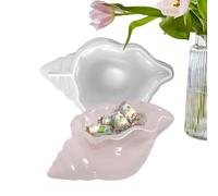 Candle Holder Silicone Mold DIY Mirror Stereoscopic Concrete Casting | Conch Shape Planter Mold for DIY Flower Pot Storage Cupcake Toppers Chocolate Candy Clay Crafting Projects