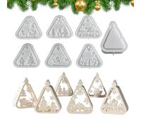 Candle Holder Silicone Mould 7 Pieces Easy to Remove Christmas Lantern Candle Holder Cast Mould for Beginners Children Teenagers and Experienced Epoxy Resin Living Room and Study