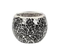 Candle Holder | Small Gunmetal Grey Crackle | 1pc. 205g