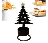 Candle Holder - Table Centerpiece, Christmas Decorative Candlestick | Iron Material, Home, Room, Farmhouse, Fireplace, Mantel, Holiday Party, Thanksgiving, 4.96x2.56x3.15 in