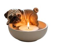 Candle Holder Tealight Holder - Dog Christmas Ornaments for Tealight Candles - Rustic Romantic Candlestick Decoration for Table Centerpieces Parties Wedding Country House Kitchen No