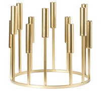 Beliani Candle Holder Trafaria Metal 26 Cm Gold
