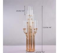 Candle Holders Candle Holder 16 Arms Wedding Candelabra Gold Metal Stand - 2/6/10 Pcs Table Centerpieces For Bridal Shower Ceremony Decor(10pcs)