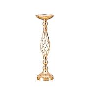 Candle Holders Candle Holder Decoration: Golden Iron Art Vase, Twisted Road Candlestick For Wedding Flowers, Wedding Props(Gold 46 cm high)
