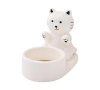 Candle Holders - Drip Proof Ceramic Candle Holder - Cat Shape Tea Light Holder for Bathroom, Kitchen, Bedroom, Table, Apartment, Party, Banquets, Shelves, Fireplaces