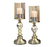 Candle Holders , Retro Copper candle holders glass tall, candle holders for pillar candles , candle holders for candlestick Wedding Table Centerpieces for Anniversary Celebration Modern Decoration