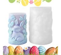 Candle Holding Moulds Heat Resistant Silicon Rubber Tool | 3D Rabbit Shape For Family, Friends, Students, Adults, Men, Women, Easter,