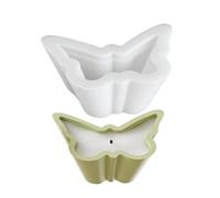 Candle Jar Mold Set, Silicone Concrete Mold Includes Lids, Butterfly Epoxy Casting Design, Craft Tools, Ideal for Art Projects, Plaster Work, Planter Making, 4.72 & 4.84 inches