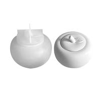 Candle Jar Molds for Concrete,Candle Jar Molds | Candle Cup Silicone Mold with Lid,Fruit Mold Silicone Molds for Epoxy Resin Jewelry Ornaments Candle Holder Organizer Shape -Resin Concrete Crafts Home