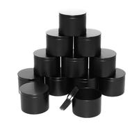 Candle Jars Candle Tins 12pcs, 8oz Containers For Making Candles, Bulk Jars, DIY(12pcs-8oz-black)