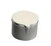 Candle Jars Metal Tins With Pour Spout For DIY Candle Making 12PCS Silver Black Empty Storage Box Cans Container(1oz Silver)