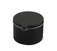 Candle Jars Metal Tins With Pour Spout For DIY Candle Making 12PCS Silver Black Empty Storage Box Cans Container(4oz Black)